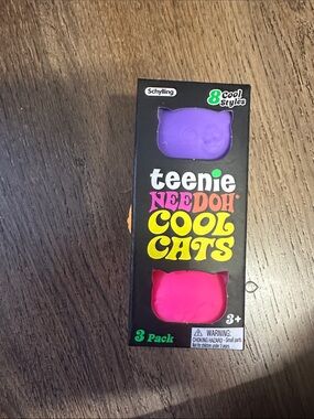Schylling Teenie Needoh Cool Cats 3-Pack - Purple & Pink
